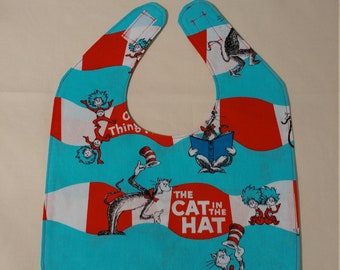 Newborn Bib - Cat with a Hat