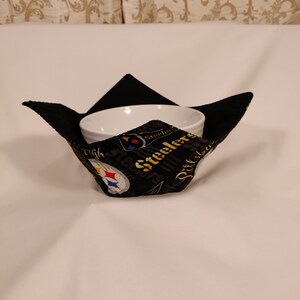 Bol douillet des Steelers de Pittsburgh NFL 6 pouces, cadeau pour un fan de football, décoration de cuisine des Steelers, cadeau des Steelers pour lui
