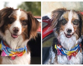 Portraiture in Oil Client provides photos for reference By Nanette Catigbe. Pet portrait in oil Price varies with Size