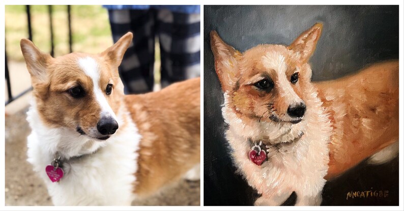 Portraiture in Oil Client provides photos for reference By Nanette Catigbe. Pet portrait in oil Price varies with Size