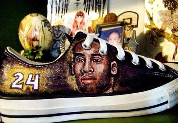 kobe painted shoes