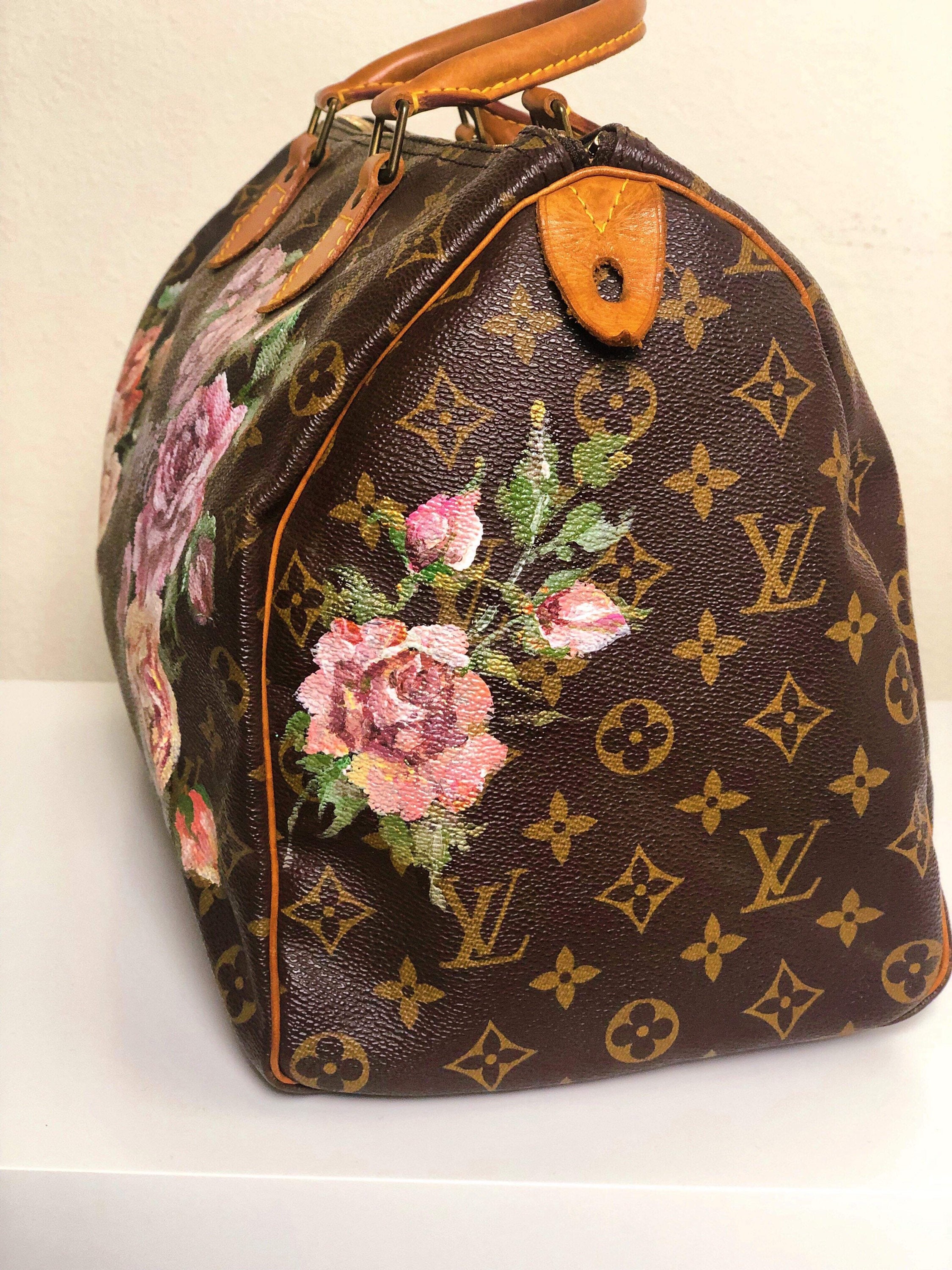 Custom Painting on LV or any branded bag. PF only. Bag not included- Send  in your bag for painting. Custom Painted Bag. Painted Bag.