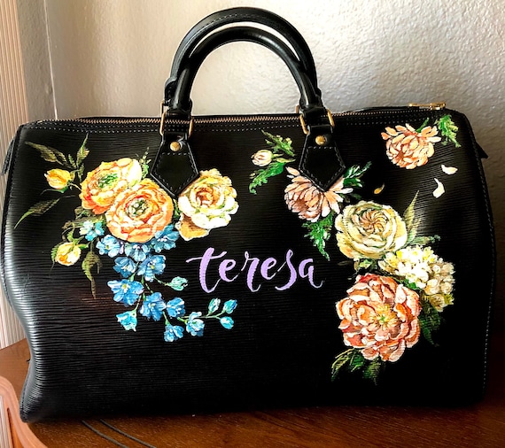 Custom Hand Painted Handbagcustomer Provides the Bag