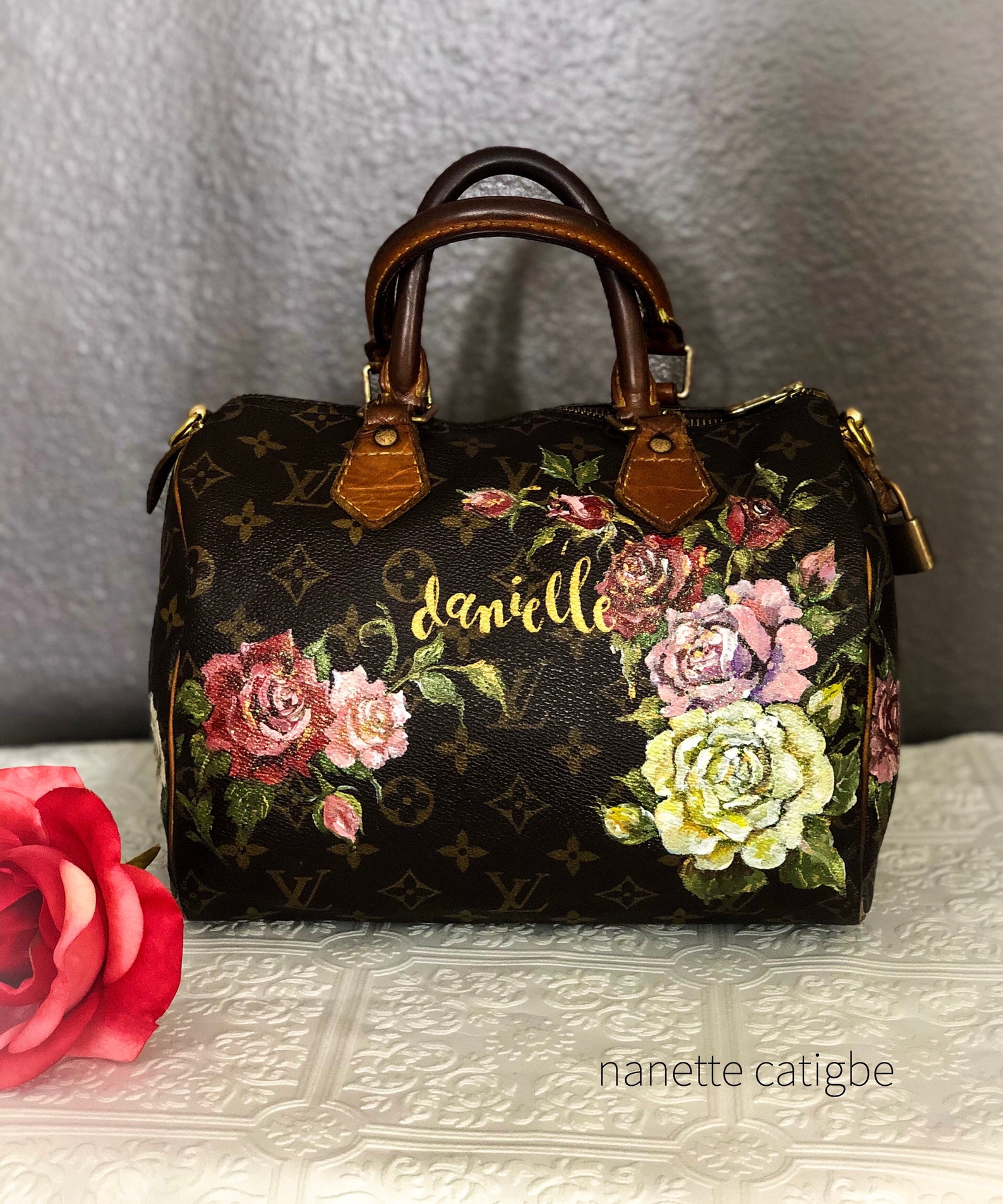 Custom Painting on LV or Any Branded Bag. Louis Vuitton Custom Etsy