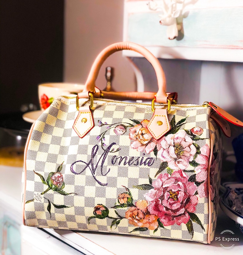 Custom Painting on LV or Any Branded Bag. Louis Vuitton Custom Etsy