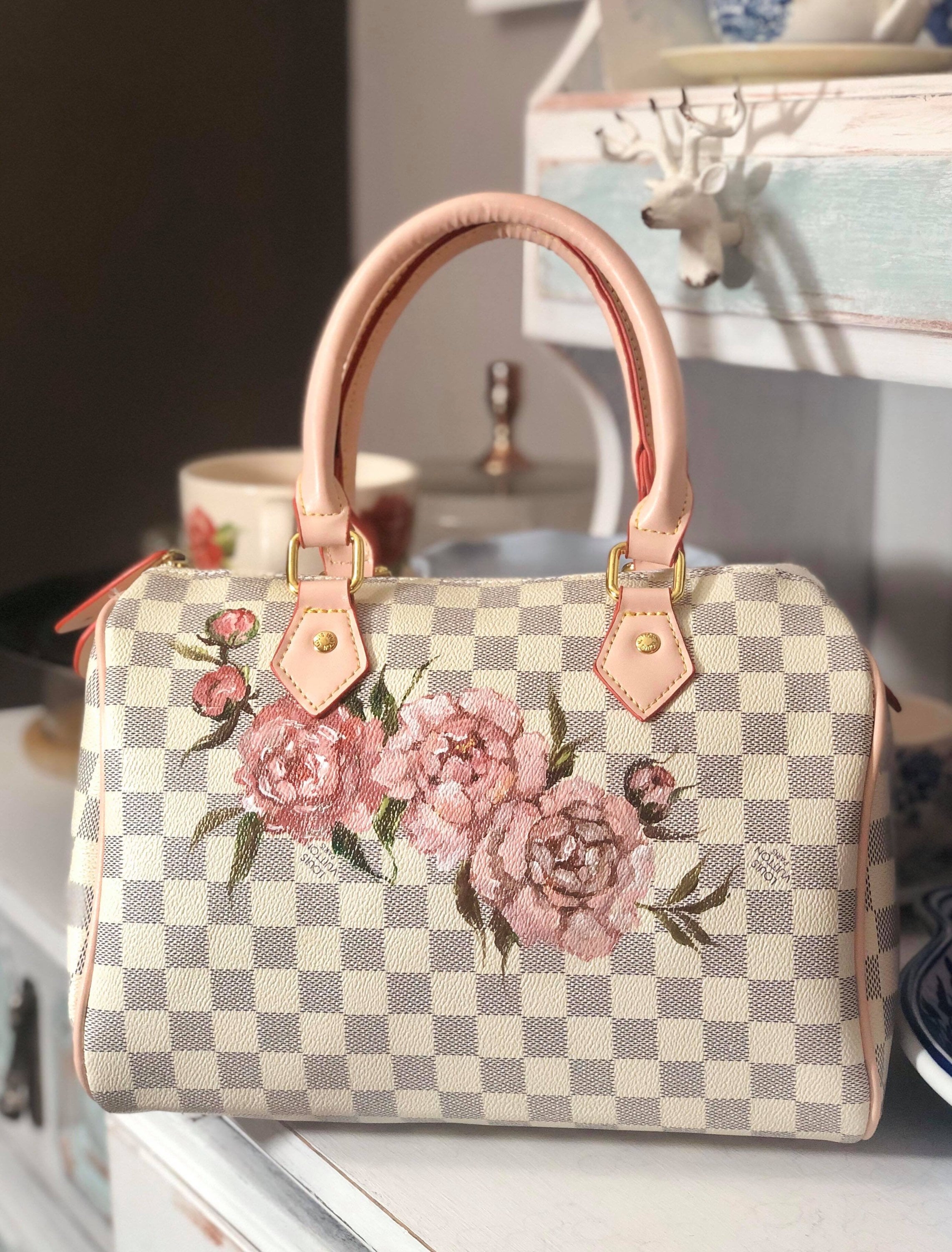 Custom Painting Louis Vuitton Handbags