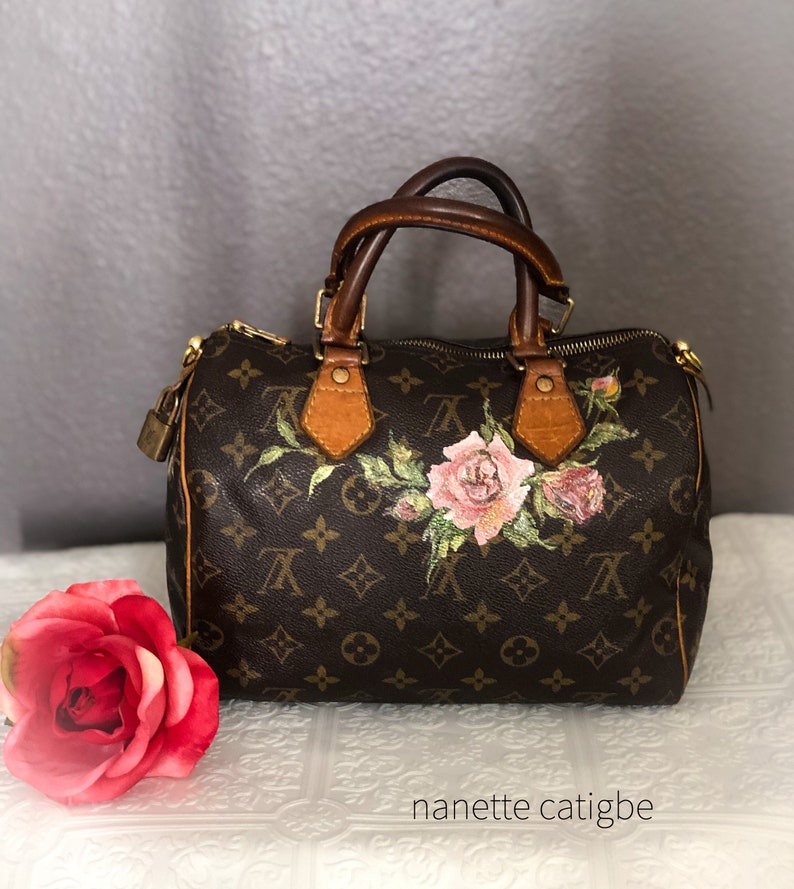 Custom Painting on LV or any branded bag. Louis Vuitton Custom Etsy