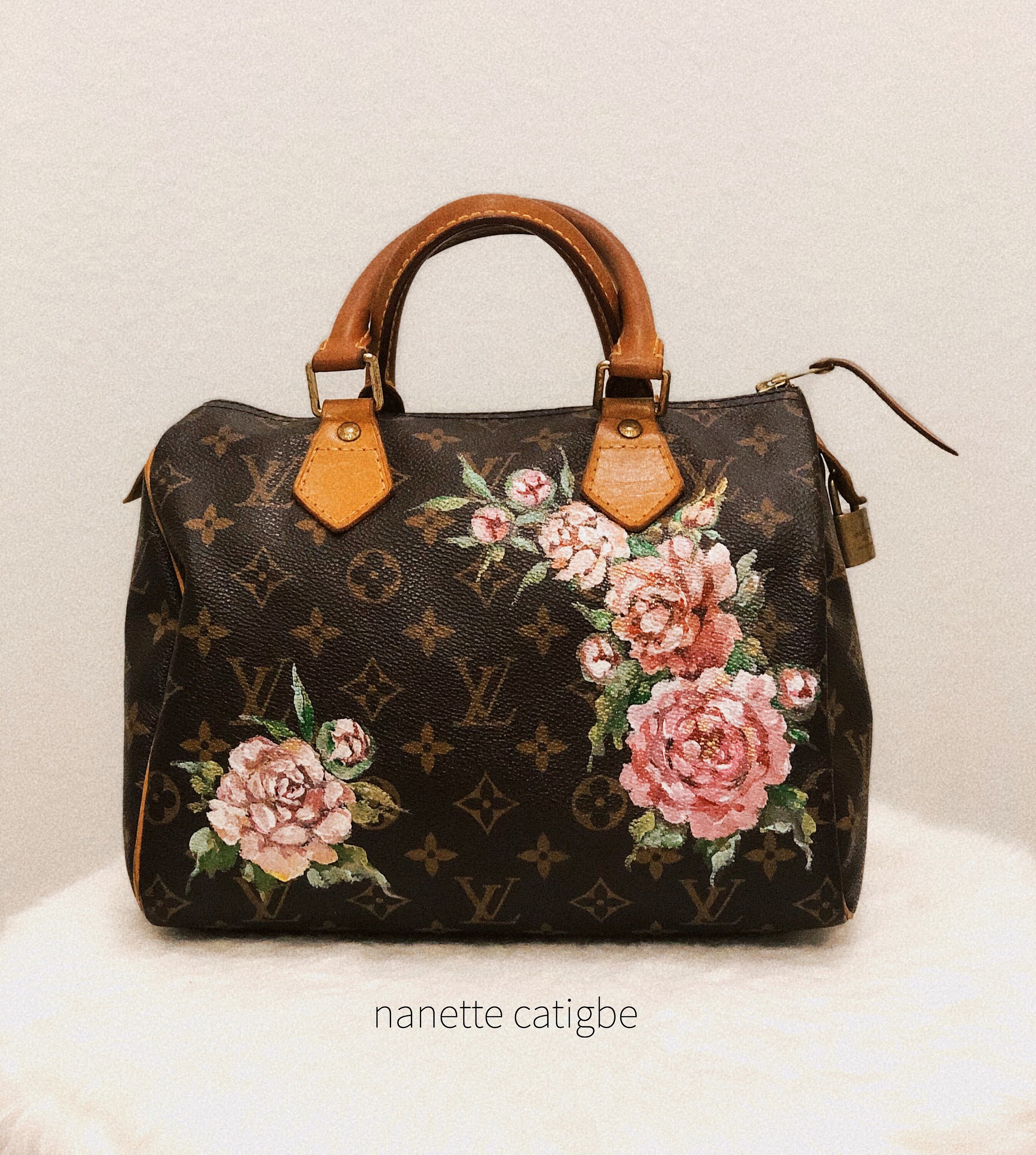 Custom Painting Louis Vuitton Handbags