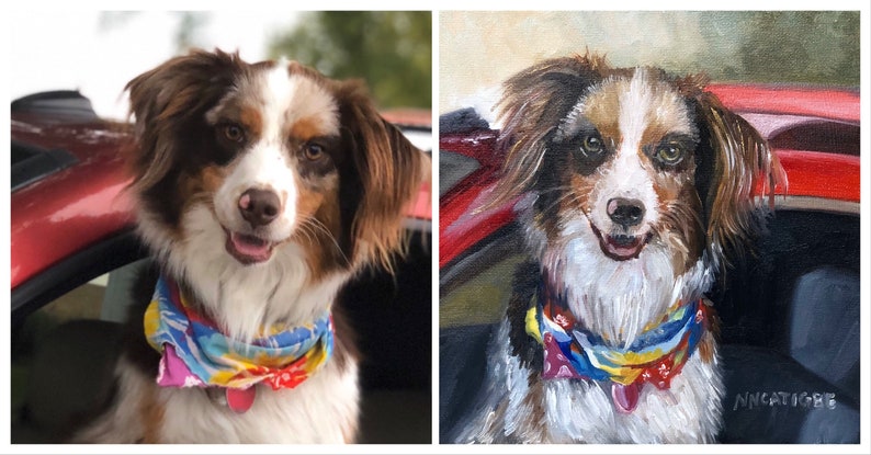 Portraiture in Oil Client provides photos for reference By Nanette Catigbe. Pet portrait in oil Price varies with Size