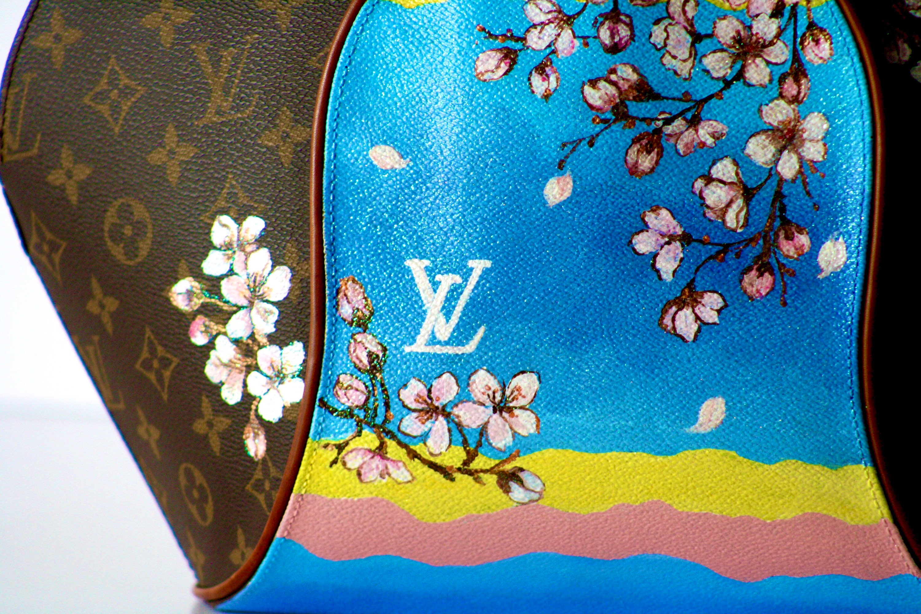 LV customized with hand painted art & add-ons