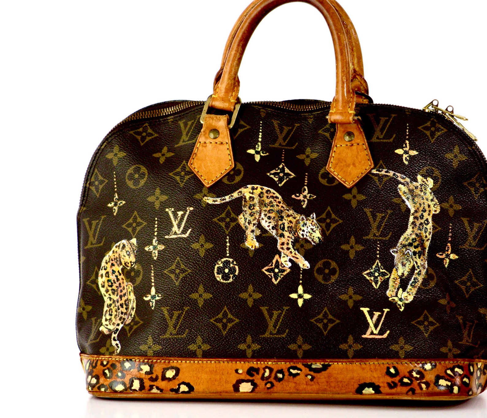 Custom Painting on Any Bag. LV. Gucci. Hermes. Coach. - Etsy