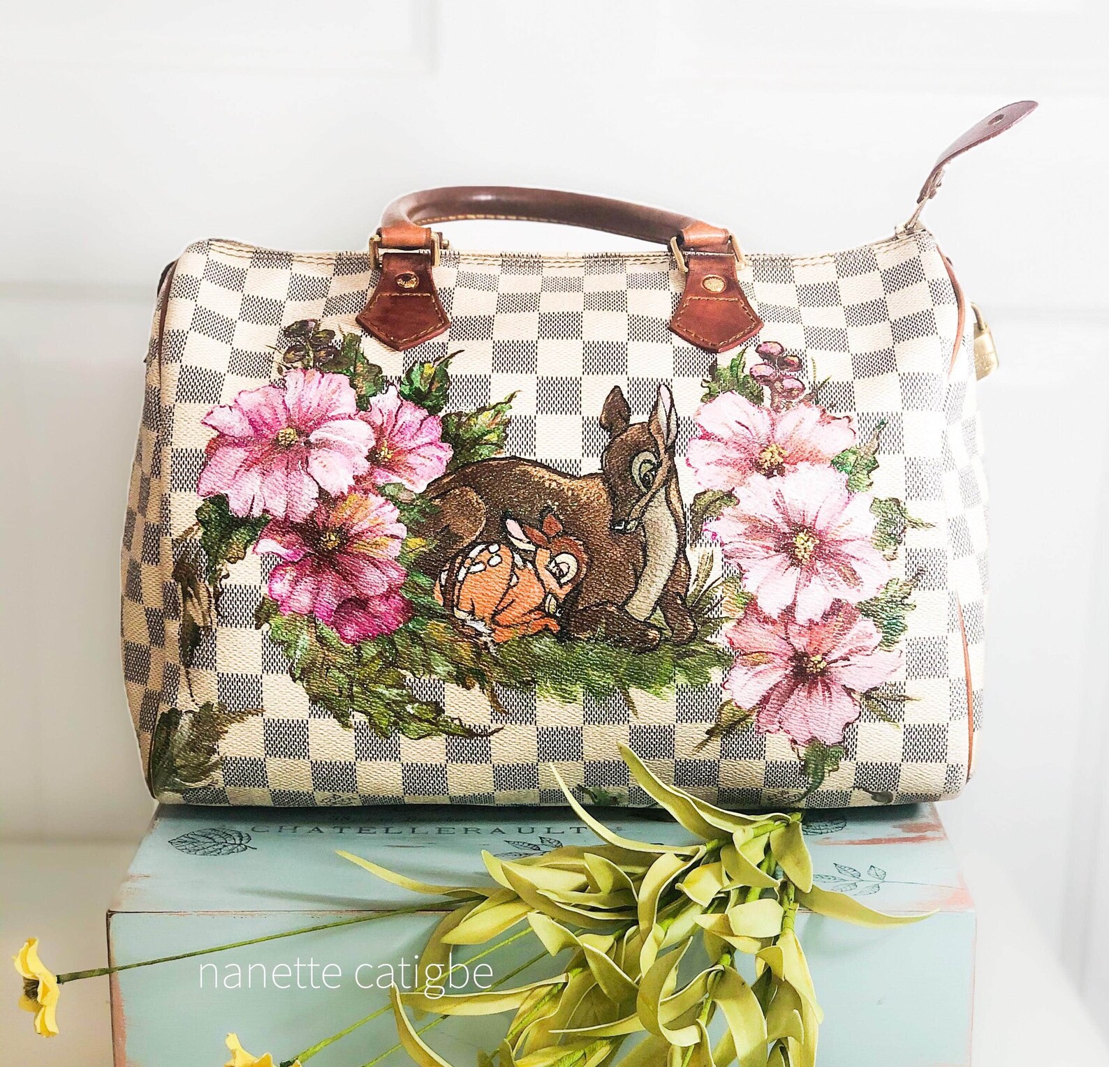 Custom Painting on LV or Any Branded Bag. Louis Vuitton Custom Etsy