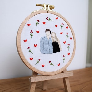 Custom Embroidered Faceless Portrait from Photo