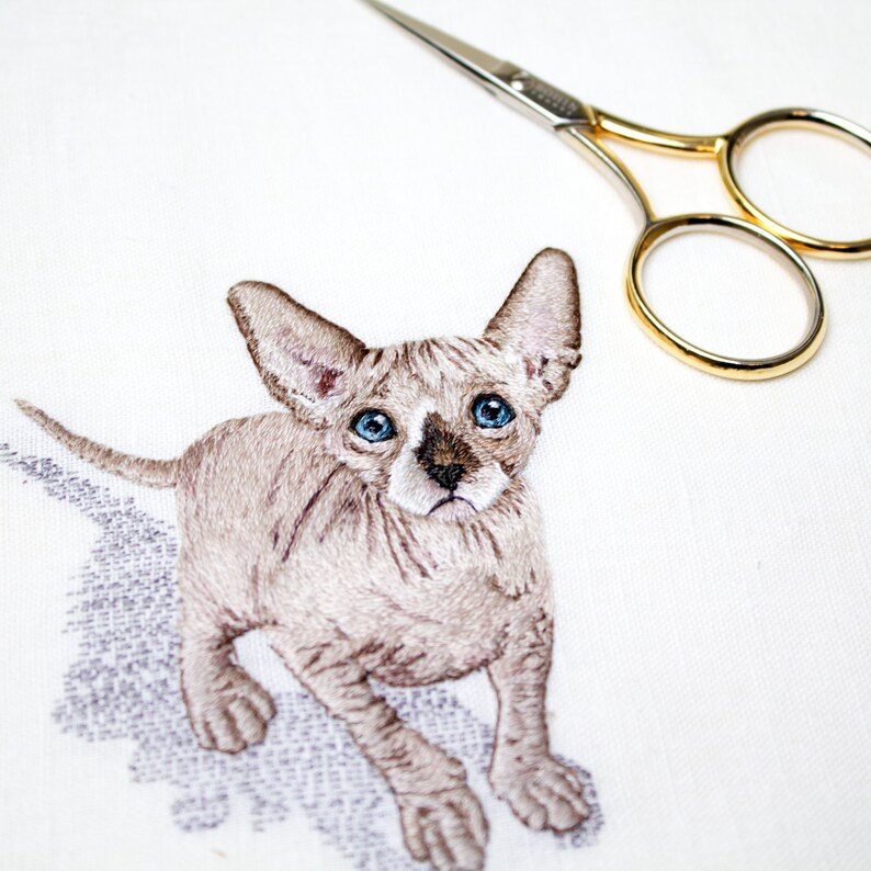 Custom Embroider Multiple Pet Portrait Personalized Gift for Her Commission Pet Portrait Gifts for Best Friend image 10