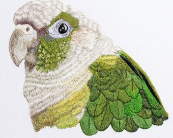 Bird Embroidery Portrait: A Cherished Pet Memorial and Bird Lover Gift - Thoughtful Embroidery Present - Unique Gift Idea