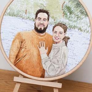 Portret haftowany na zamówienie ze zdjęcia