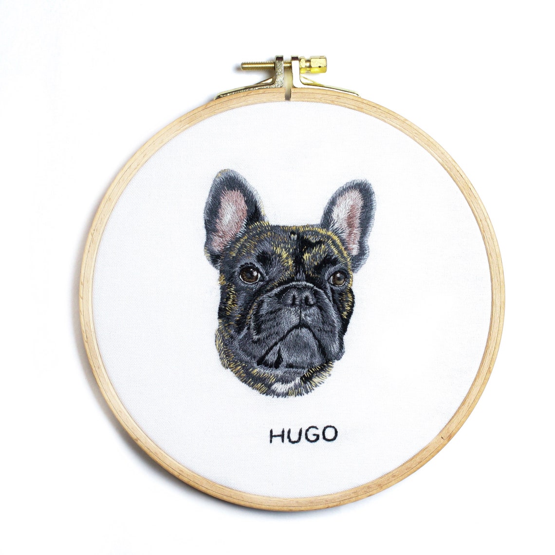 Custom Pet Portrait Embroidery Pet Memorial Embroidery Art Etsy