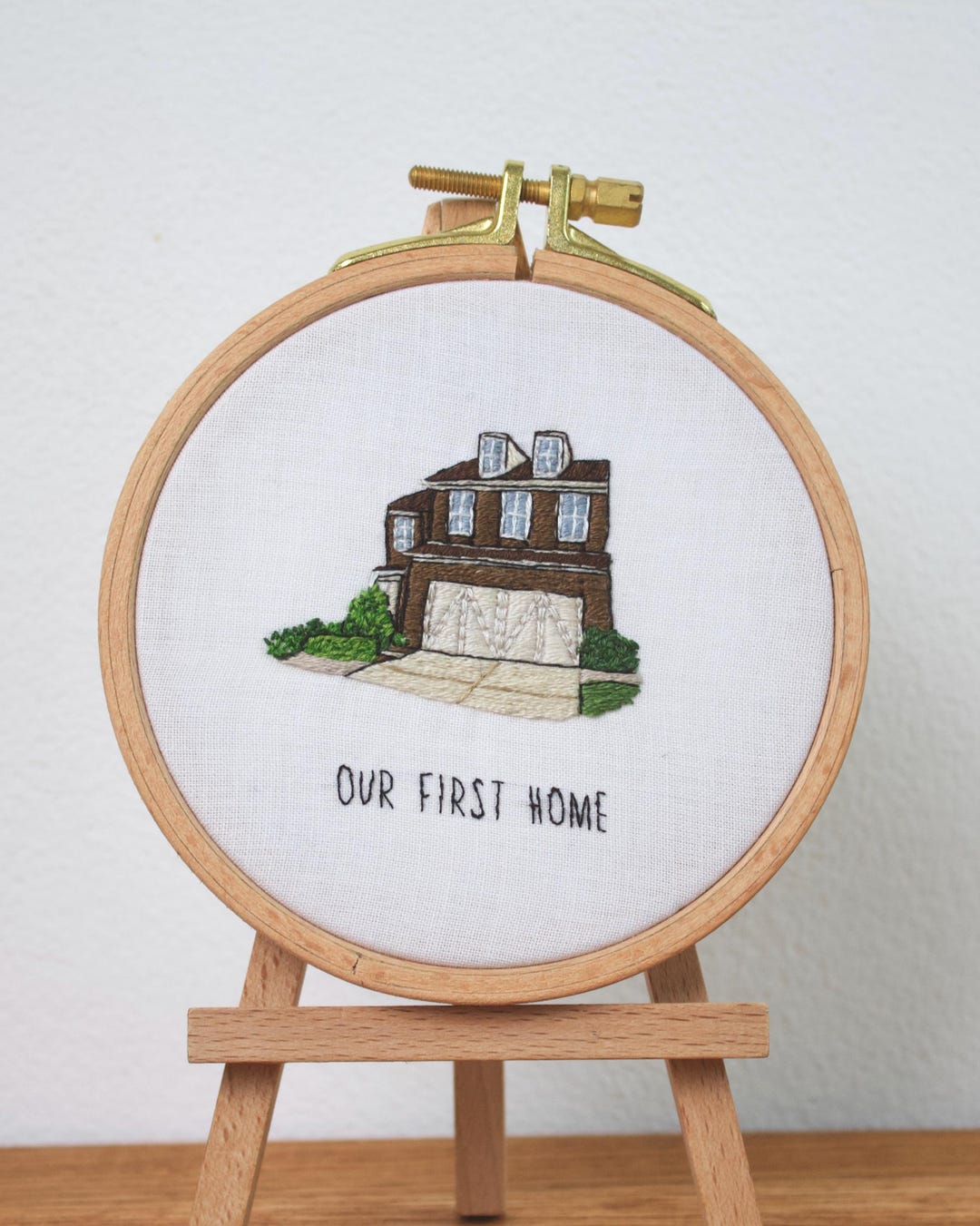 Custom Embroidered House Portrait, Personalized Home Keepsake Gift - Etsy
