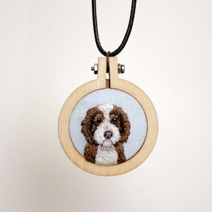 Collar con retrato de mascota personalizado: regalo de joyería personalizado