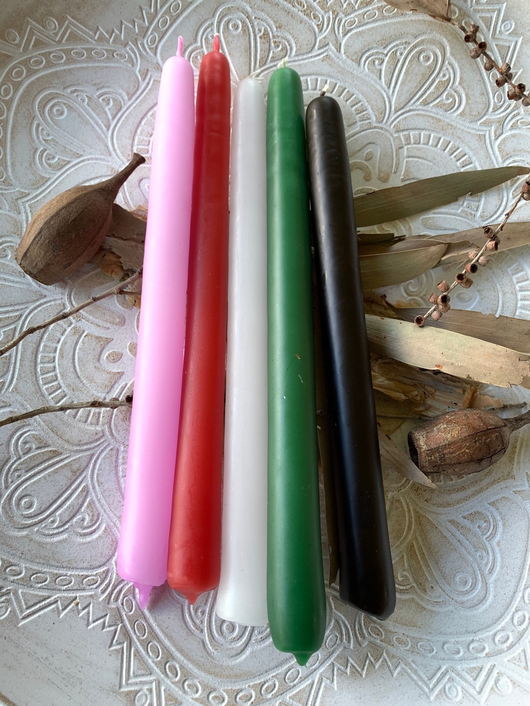 Coloured Taper Candles Ritual Candles 9hr Candles Spell Etsy Australia