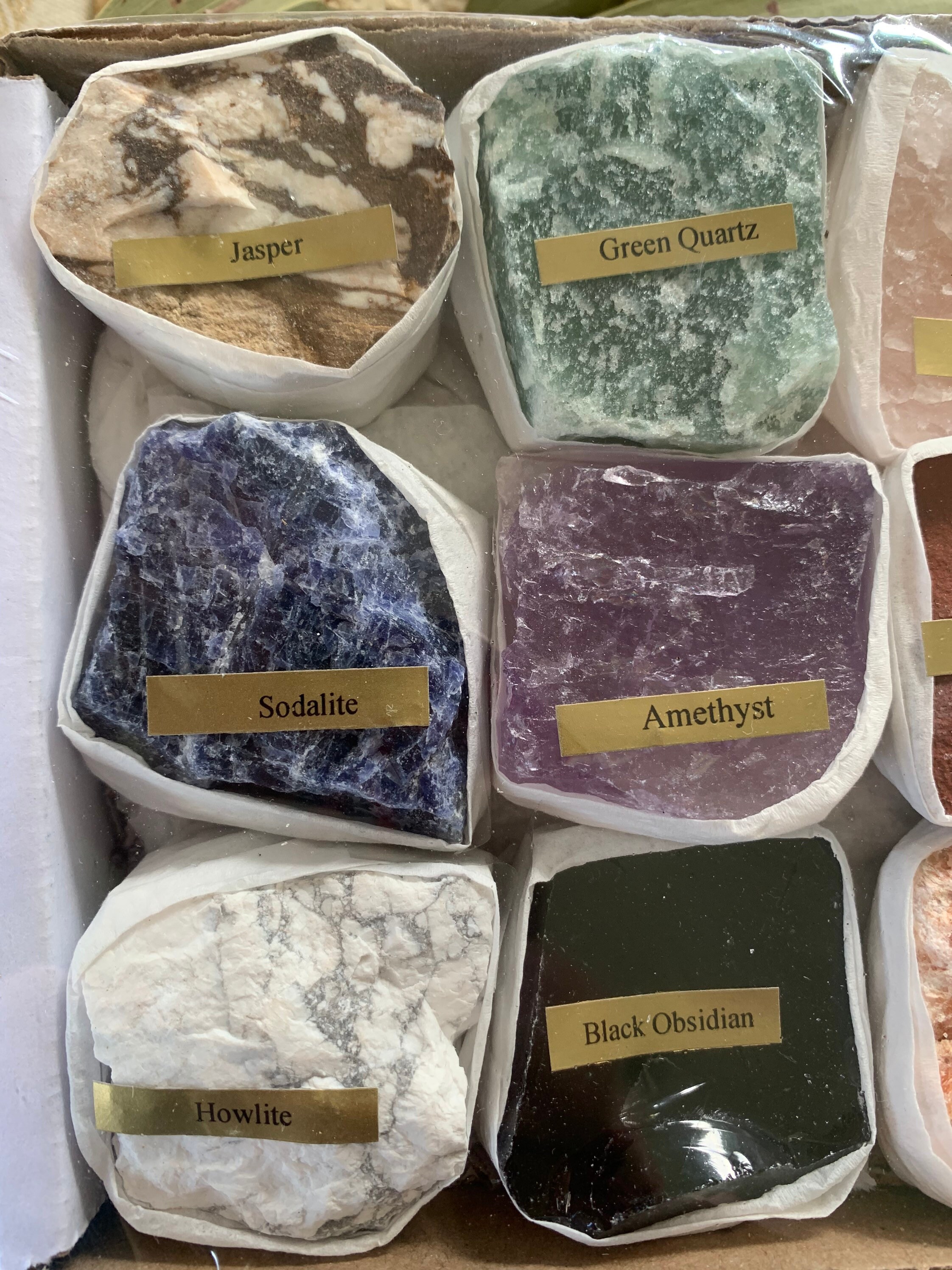 Box of Raw Crystals Crystal Gift Box Mixed Crystals Box Etsy