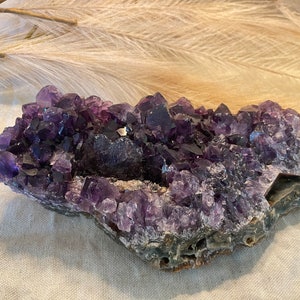 A Grade Amethyst Cluster: Crystal Healing & Protection (450g)