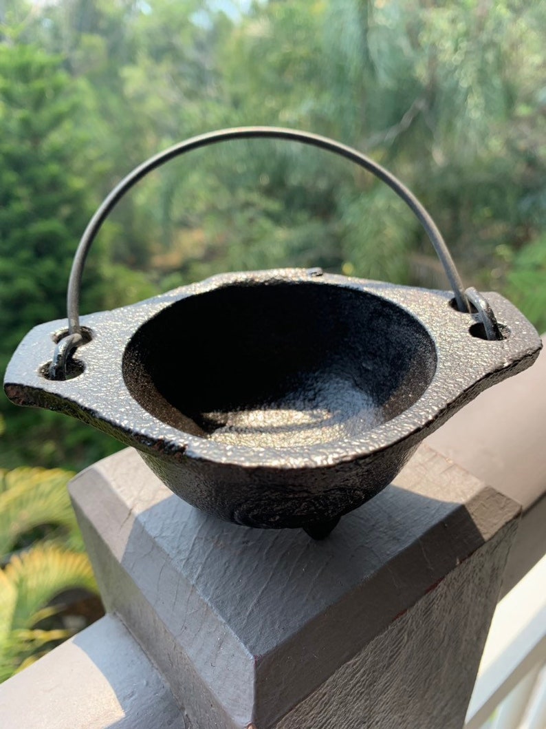 Cast Iron Cauldron Small Cauldrons Charcoal Burner Etsy Australia