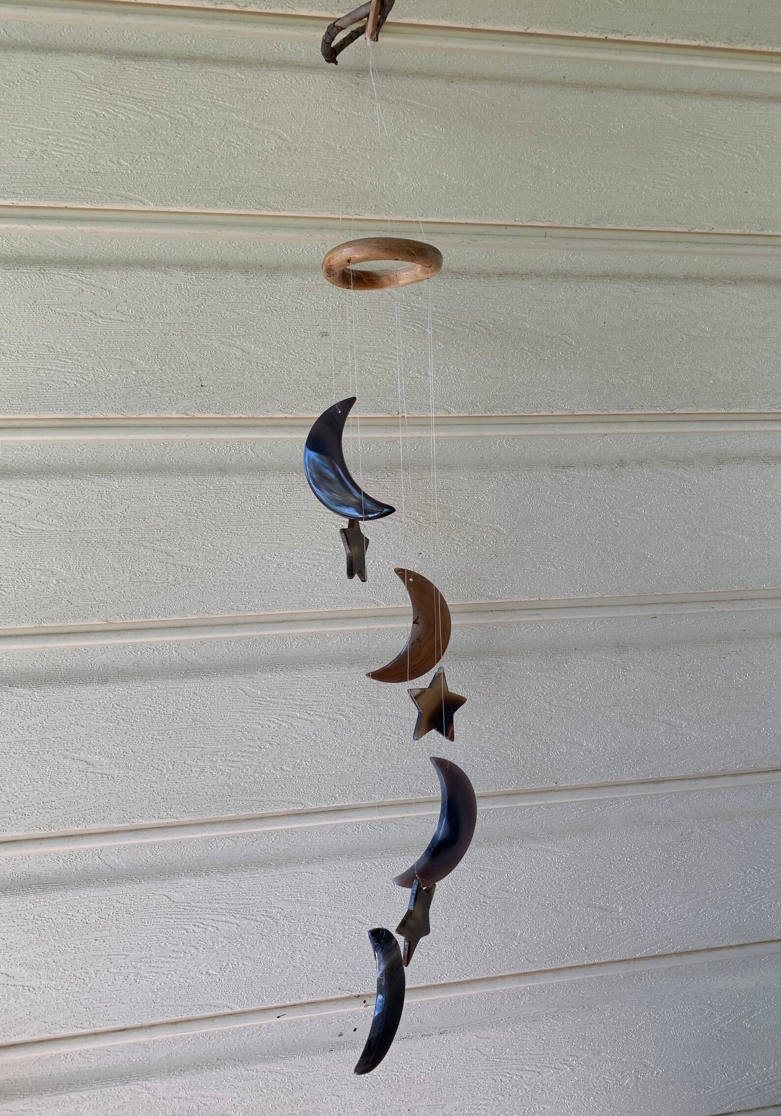 Crystal Wind Chime Agate Star & Crescent Moon Wind Chime Etsy Australia