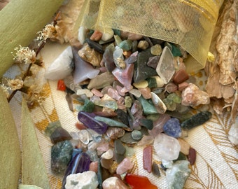 Crystal Chips/Shards/Gravel - Small Tumbled Stones - Mixed Crystals - Small Crystal Pieces - Gem Stones - Crystal Energy