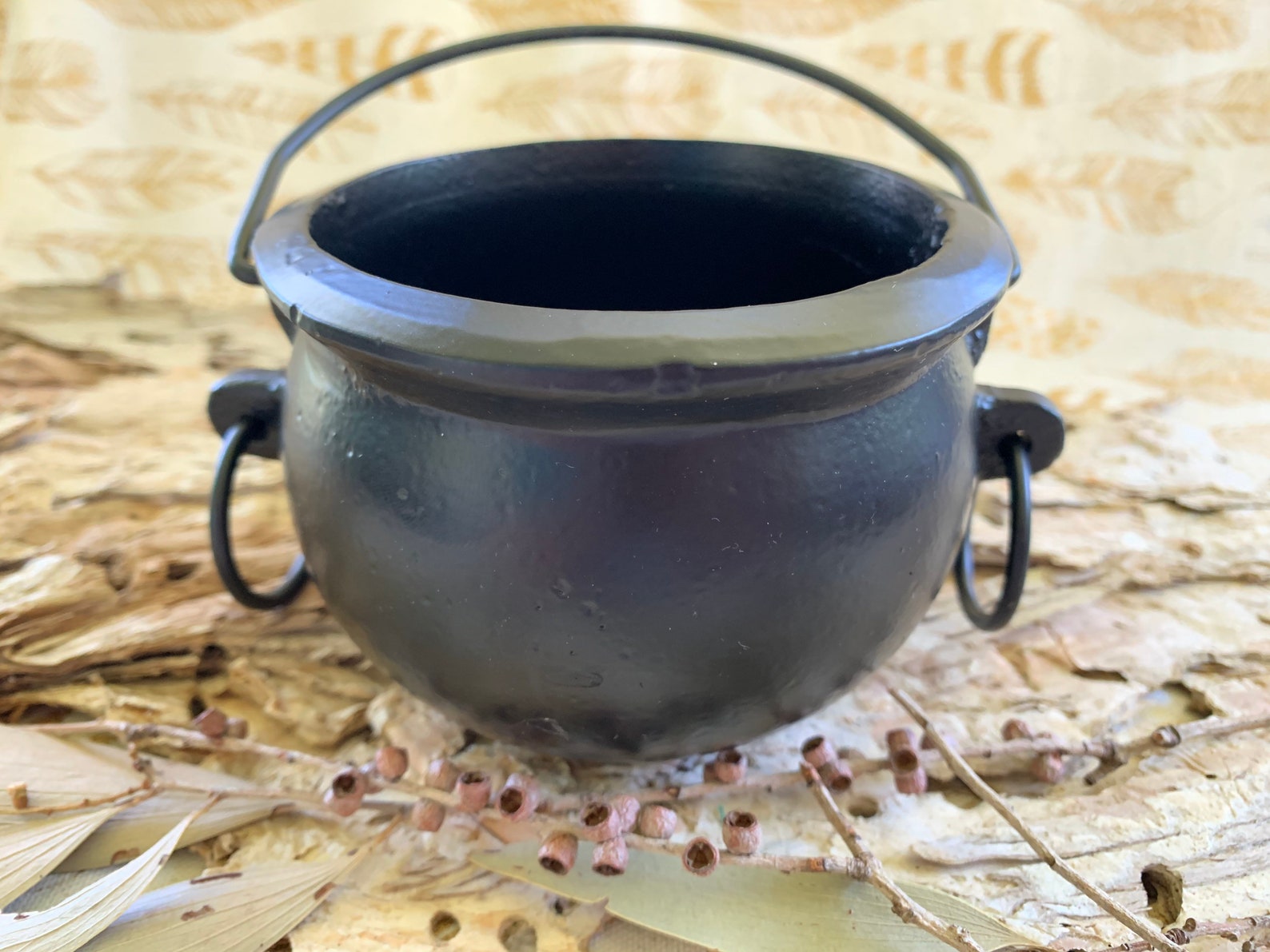 Wrought Iron Cauldron Iron Cauldron Small Cauldrons Etsy