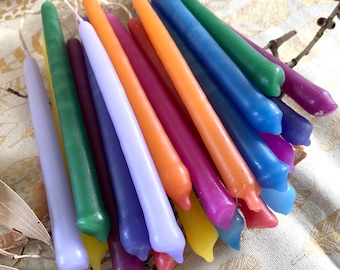 Coloured Chime Candles - Wish candles - Ritual Candles - 2hrs - Spell Candles