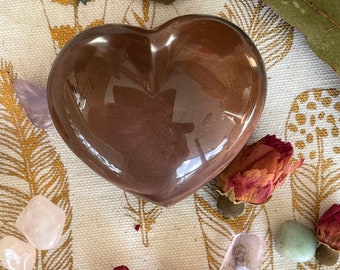Crystal Hearts - Jasper Heart - Bloodstone Heart