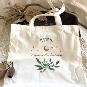 Travel Tote Bag - Shopping Bag - Tarot Card Bag - Yoga Bag - Study Tote - Altar Accessories