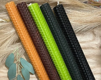 Beeswax Candles - Taper Candles - Coloured Beeswax Candles - Spell Candles - Ritual Candles