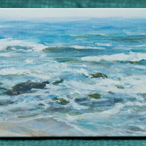 Captain&#39;s Landing Waves - 5&quot; x 7&quot; Print on Canvas
