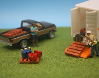 1:64 Scale Pallet 6-Pack – Diorama, Garages & Warehouses