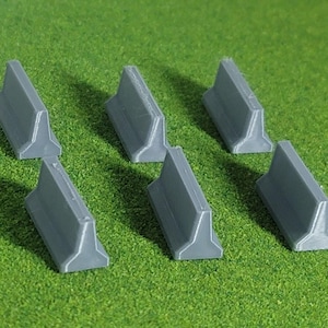 1:64 Highway Divider (Jersey Divider) for Hot Wheels / Matchbox / Dioramas & More! Cement Median Center Road Strip Cement Block