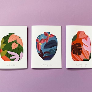 Java Vaas Wenskaart - Set van 3