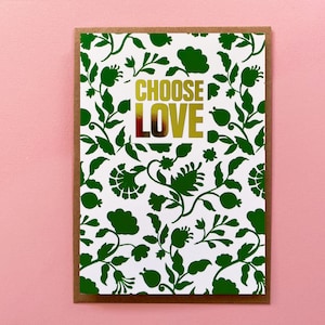 Carte verte Choose Love - Au profit de l'association Choose Love