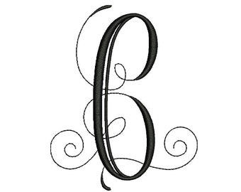 Embroidery Letter C Design Modern Embroidery Monogram Font Machine Embroidery Initials Mini Embroidery Digital Patterns
