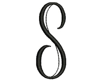 Letter s Embroidery Design Modern Embroidery Monogram Machine Embroidery Initials Mini Embroidery Digital font