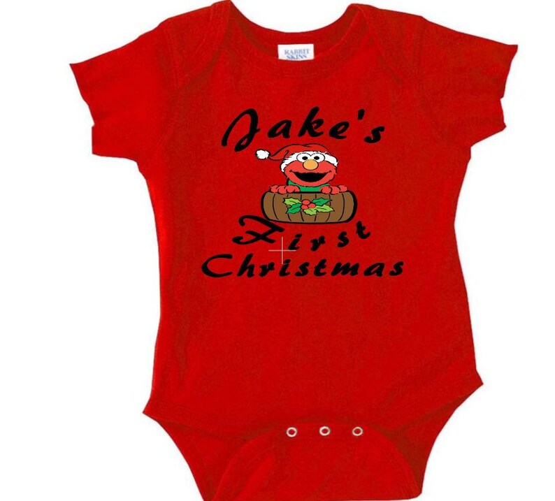 Personalized First Christmas onesie