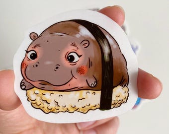 Moo Deng- Transparent sticker