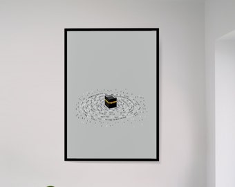 Kaabah- A4 print- Islamic gift- Islamic art