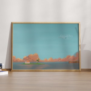 Lonely house- Studio Ghibli Spirited away-A3-Birthday gift for her anime