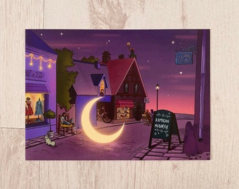 Kiki's delivery service- A6-Postcard-transparent envelope_ Studio ghibli