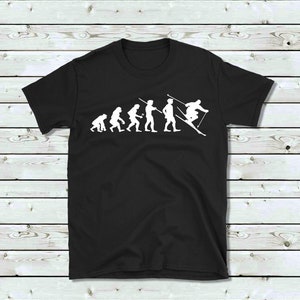 Ski Shirt Skier Shirt Skiing T-shirt Skier Gifts evolution ski t-shirt skiing gift skier gift ski shirt for men ski shirt for women present