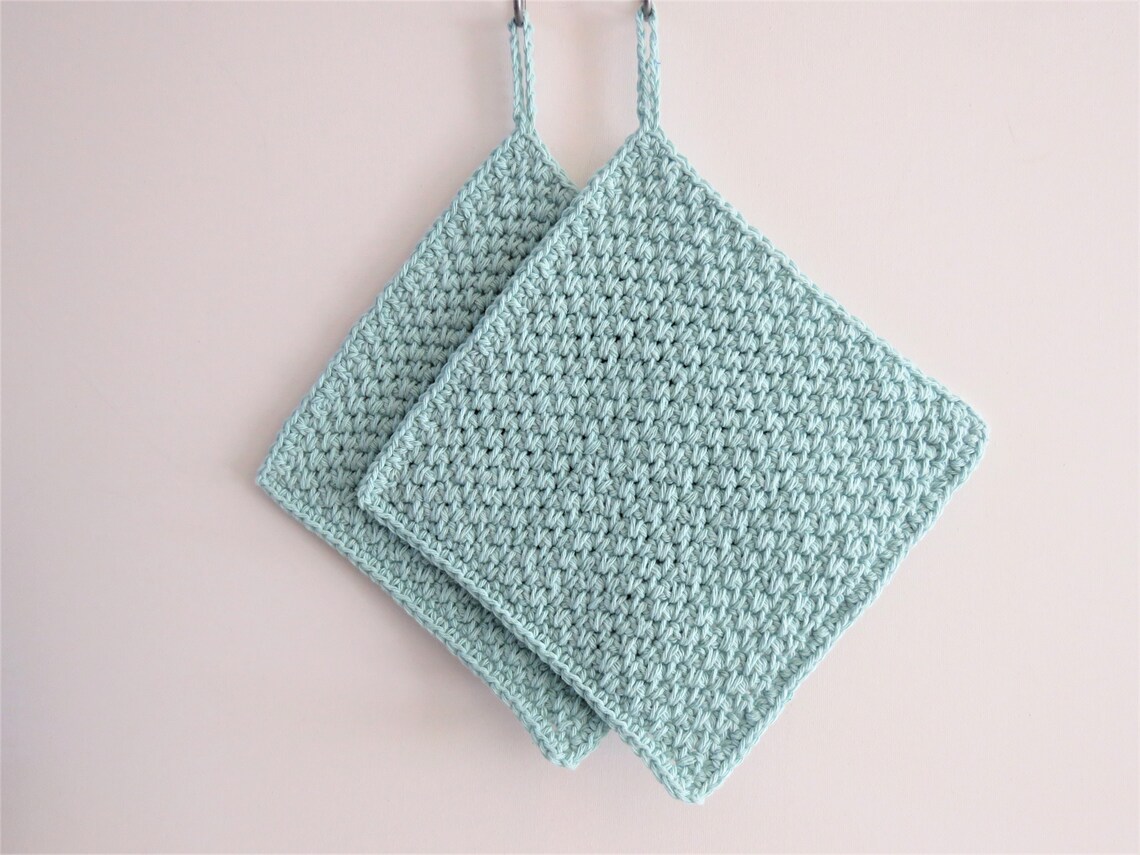Crochet pans set of 2 pieces | Etsy
