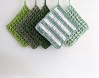 gehaakte pannenlappen (set van 2 stuks)