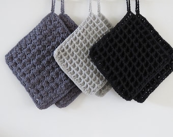 maniques au crochet (lot de 2 pièces)